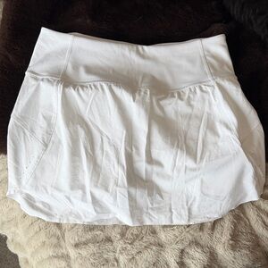 Athleta White Athletic Skirt